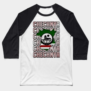 Chechnya Map, Chechen Flag, Chechnya Baseball T-Shirt